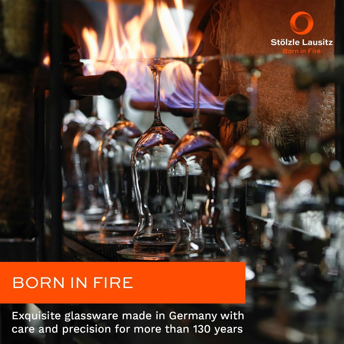 Stölzle Lausitz Crystal Highball Glasses Set of 6 (Revolution). Dishwasher Safe High Ball Glass (13.25 fl oz). Durable Tall Drinking Glasses Set of 6 - Genuine Stölzle Glassware