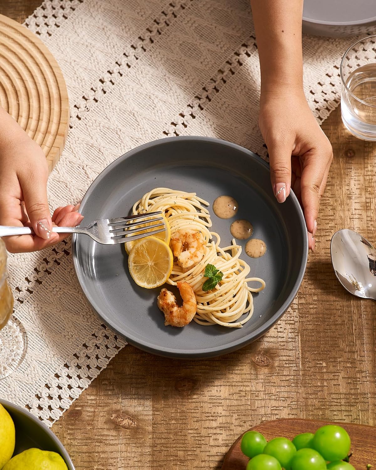 famiware Milkyway 33 oz Bowl Set, Pasta Bowls Set of 4, Salad Bowls Perfect for Your Friend for Housewarming, Thanksgiving, Christmas, Multicolor