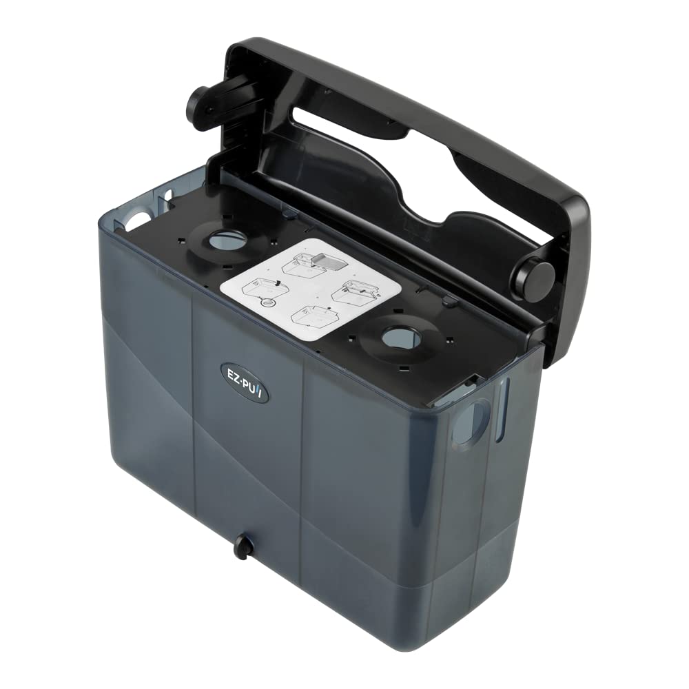 EZbrnd Countertop MULTIFOLD Paper Towel Dispenser for kitchen/bathroom/office/RV/Airbnb, Pearl Black, 4500B-EZ