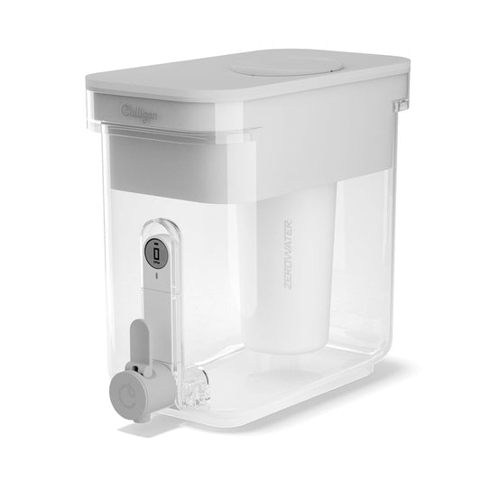 Culligan with ZeroWater Technology 23-Cup Water Filter Dispenser – Includes 5-Stage Advanced Water Filter, Certified to Reduce Lead, Total PFAS (Forever Chemicals), Mercury, Fluoride, and Chlorine