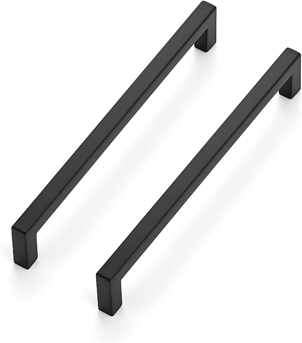 Ravinte 25-Pack Black Matte Slim Square Bar Drawer Handles - 6-1/4in Center to Center Kitchen Cabinet Hardware