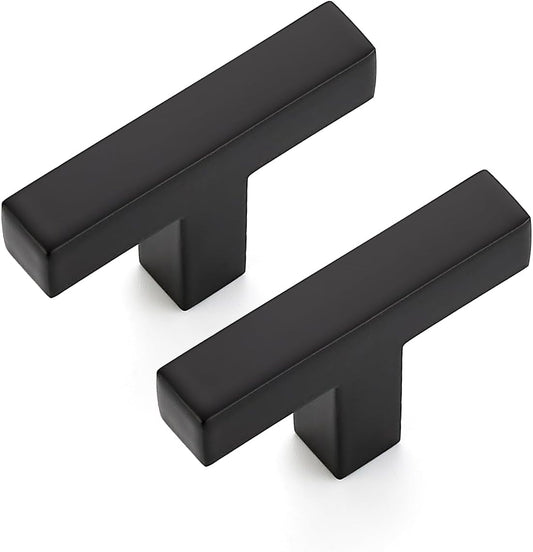 Ravinte 25 Pack Solid Single Hole Slim Square Bar Drawer Handles Kitchen Cabinet Handles Black Drawer Pulls Kitchen Cabinet Hardware Kitchen Handles Matte Black Cabinet Pulls