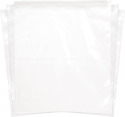 SNL Quality Zipper Lock Extra Large Jumbo Reclosable Clear Disposable Plastic Bags, Strong | 18" X 20" - 2 MIL - 50 Bags