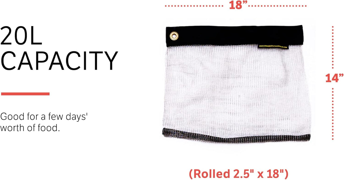 Rodent Proof Bear Bags - Ultralight Stainless Steel Mesh Bag for Camping Food Storage - Sturdy and Rust-Resistant Sack with Lock and Grommet For Easy Hanging