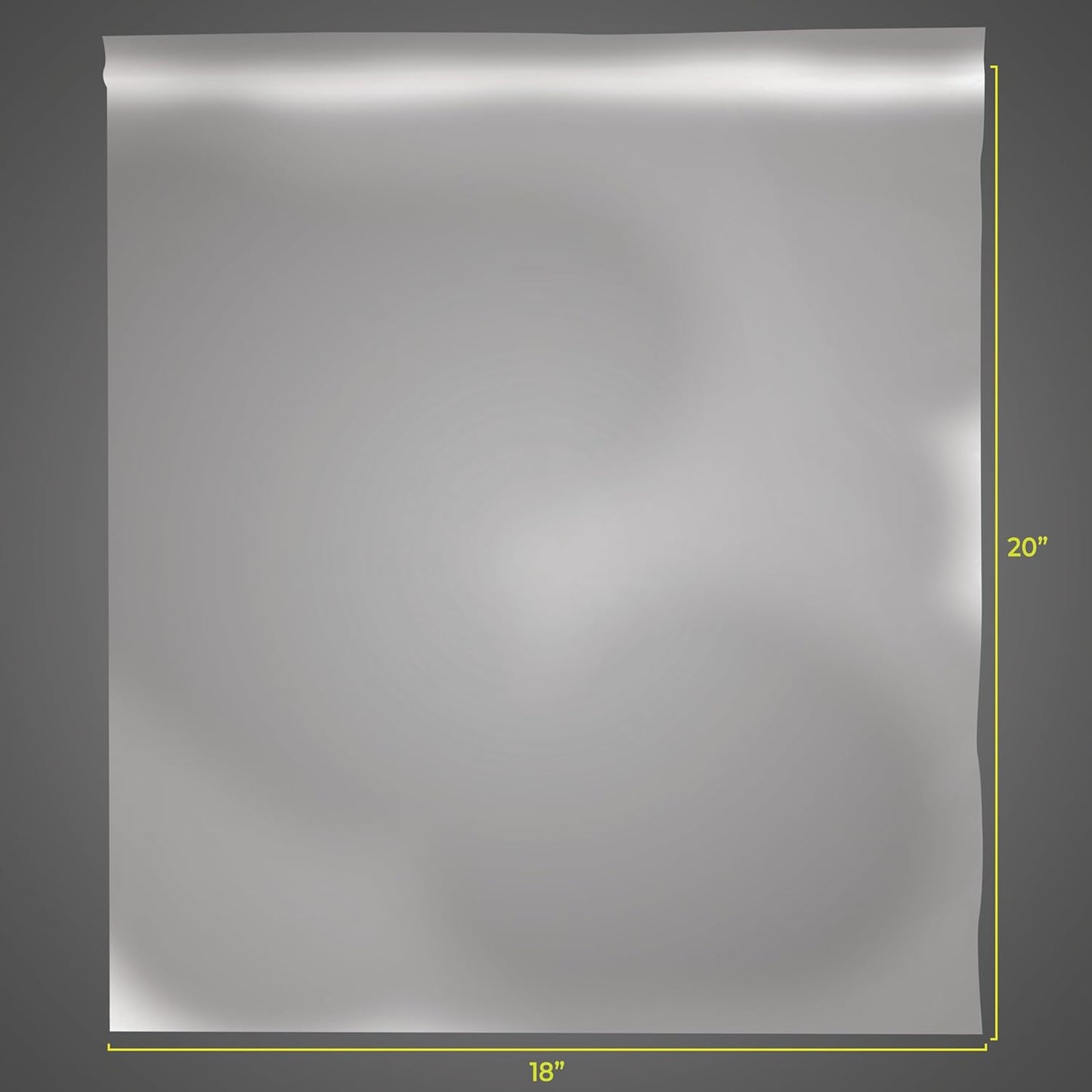 SNL Quality Zipper Lock Extra Large Jumbo Reclosable Clear Disposable Plastic Bags, Strong | 18" X 20" - 2 MIL - 50 Bags