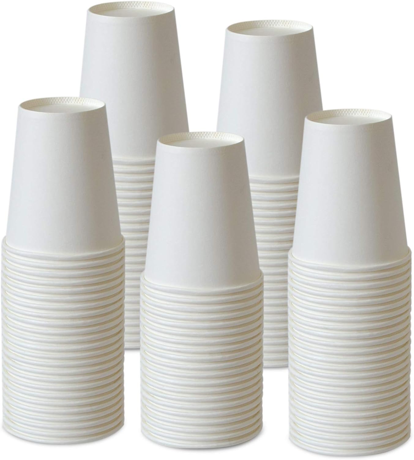 Paper Cups 150 Pack - 8 Oz Hot and Cold Paper Coffee Cups