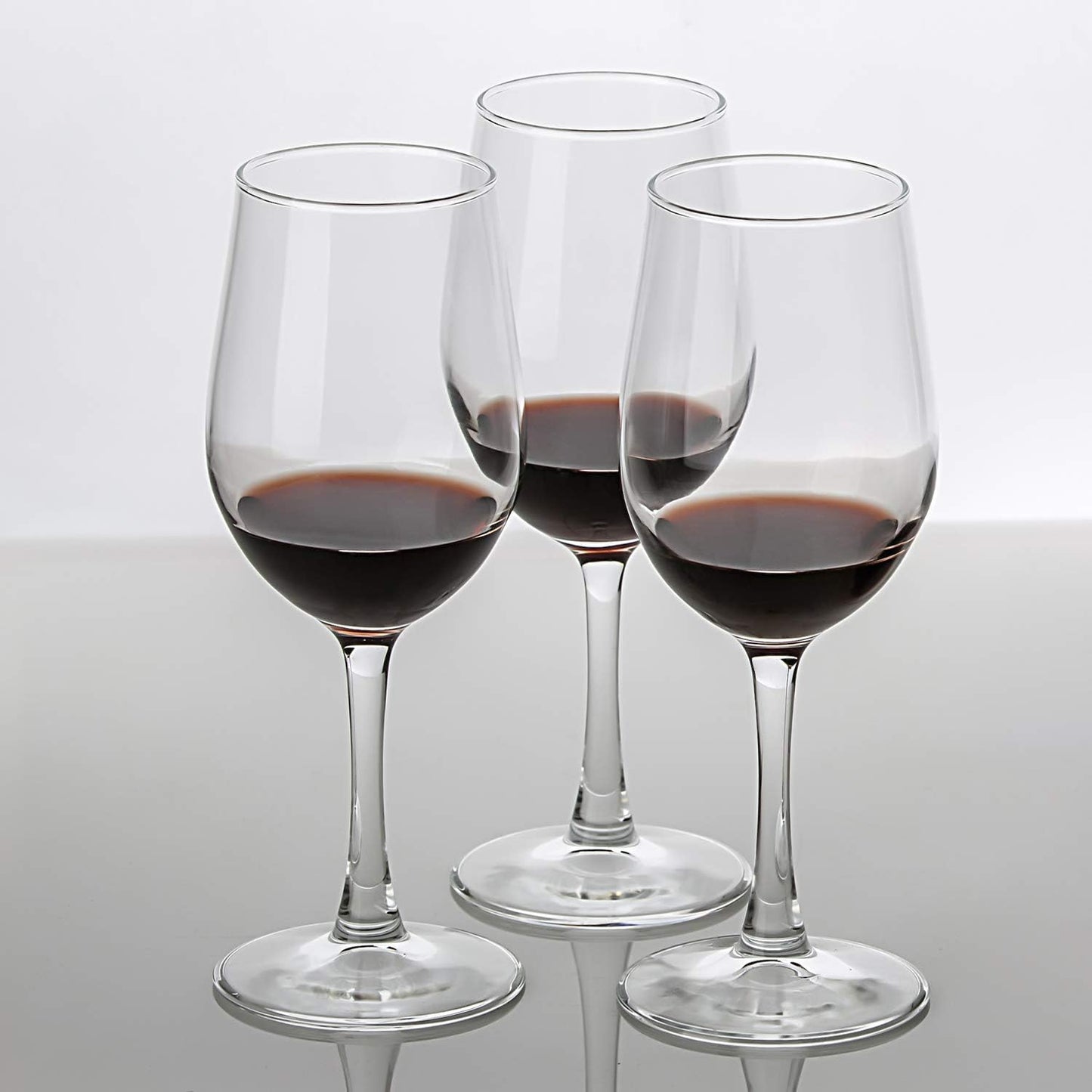 UMI UMIZILI 12 Ounce - Set of 6, All-Purpose Classic Durable Red/White Wine Glasses