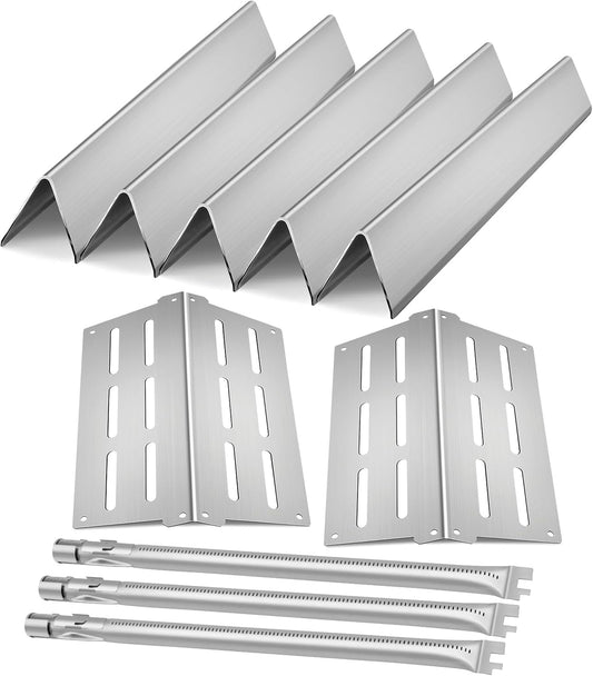 Grill Replacement Parts for Weber Genesis 300 Series Flavorizer Bars Heat Deflector Burner Tube Set Kit for Weber Genesis Grill Parts E310 E320 E330 EP310 EP320 EP330