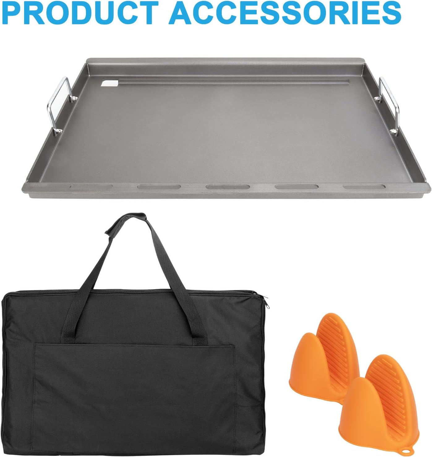 Full Size Griddle Insert for Weber Genesis 300 Grill E-310 E-320 E-330, Genesis S-310 S-320 S-330, Genesis EP-310 EP-320 EP-330 CEP-310 CEP-330, Flat Top Griddle Plate Replace for Weber 7524 Grate*2