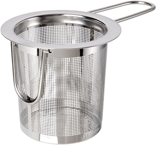 Stainless Steel Infuser to Steep Loose Tea. Folding Arms allow it to Fit Any Mug. Dishwasher safe and easy to clean.