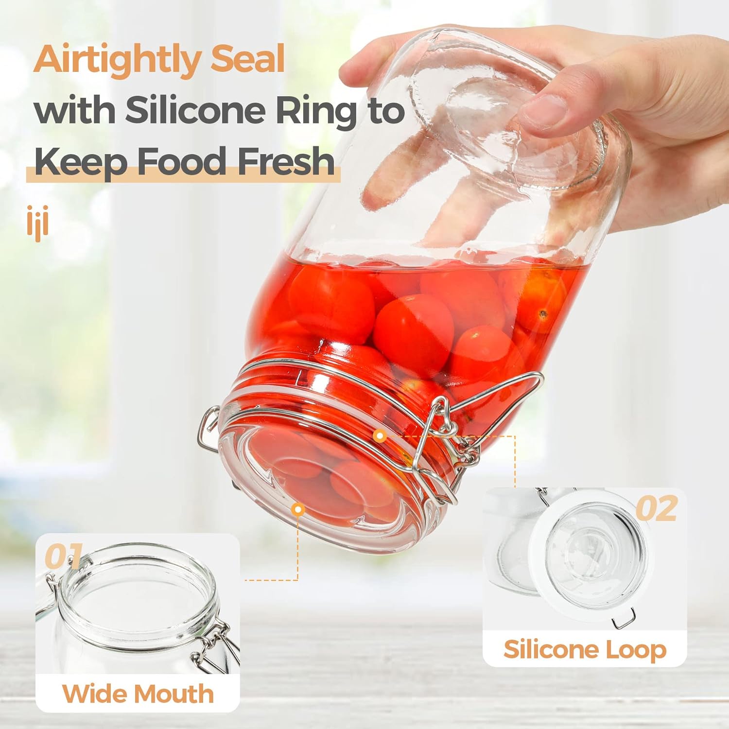 ComSaf Airtight Glass Canister Set