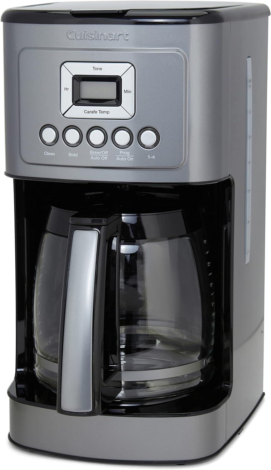 Cuisinart Coffee Maker, 14-Cup Glass Carafe, Fully Automatic for Brew Strength Control & 1-4 Cup Setting, Stainless Steel, DCC-3200GMP1, Gunmetal