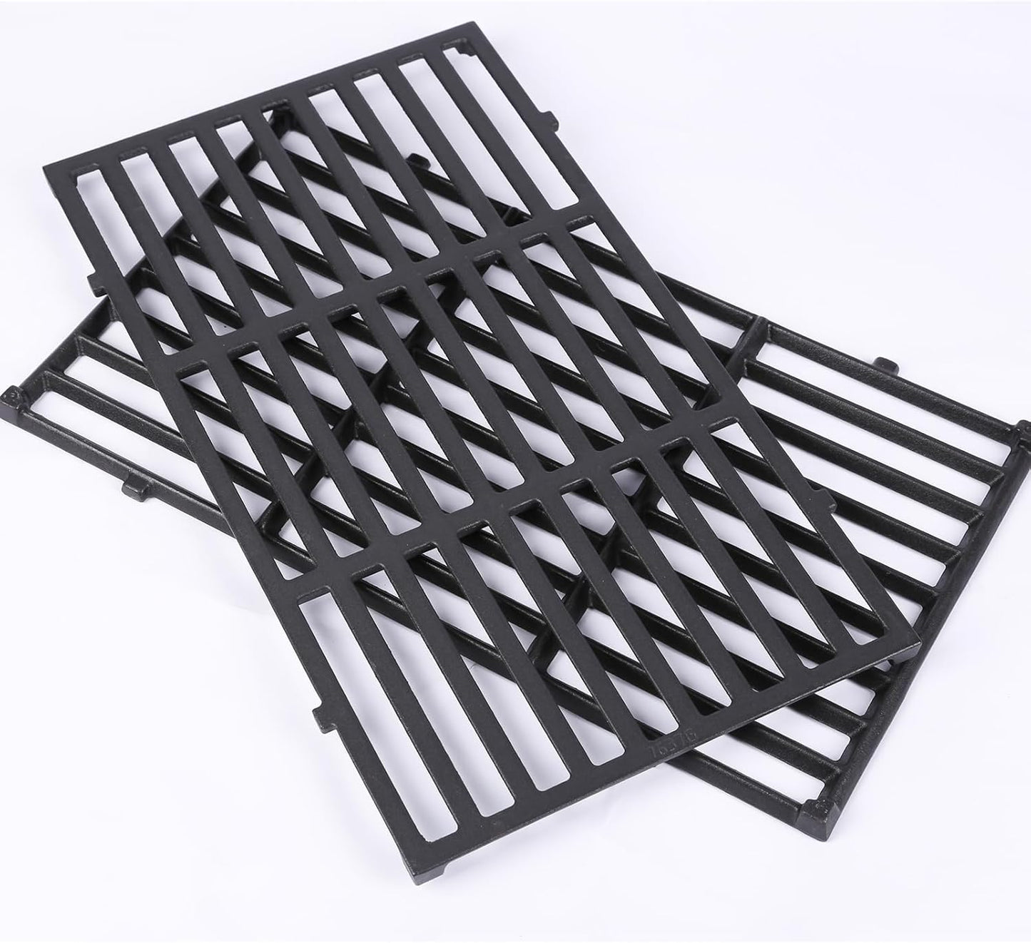 17.5 Inches Cast Iron Grill Grates Replacement 7637 for Weber Spirit I II 200 Series, Spirit E210 E220 S210 S220 Gas Grills (with Front Control Knobs), Grill Grates Parts for Weber Spirit 200