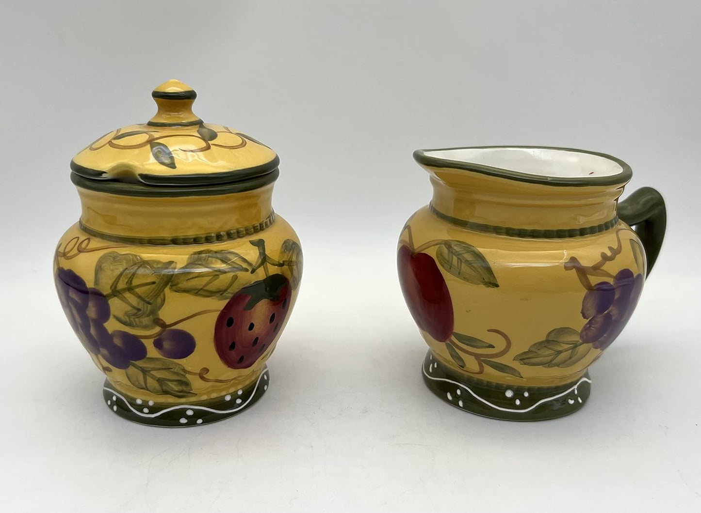 ACK Ceramic Cream and Sugar Set (Deluxe), Sugar Bowl with Lid