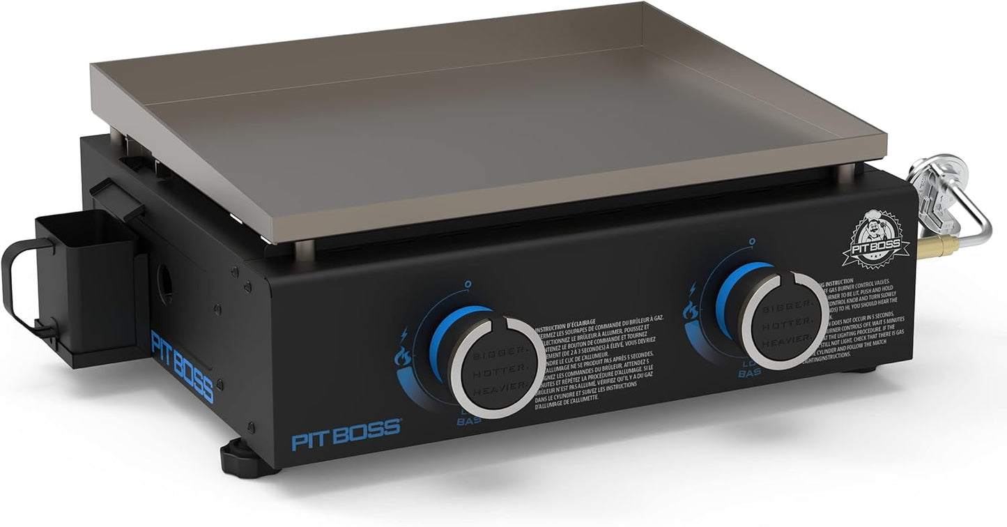 Pit Boss 10960 2-Burner Tabletop Griddle, Black