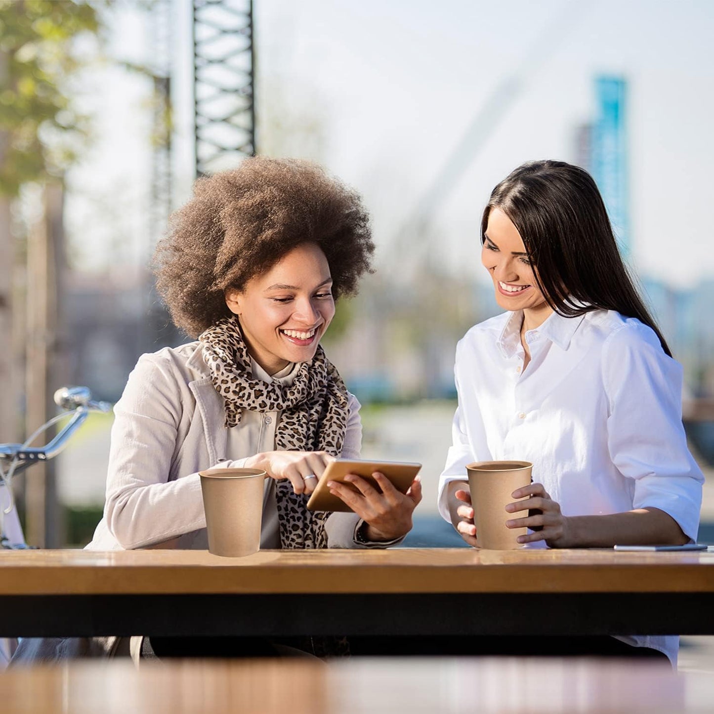 WANBAO 300 pack 12 oz Disposable Paper Cups Coffee Cups for Coffee Beverages and Cold Drinks, Suitable for Home-use, office, restaurant and Events