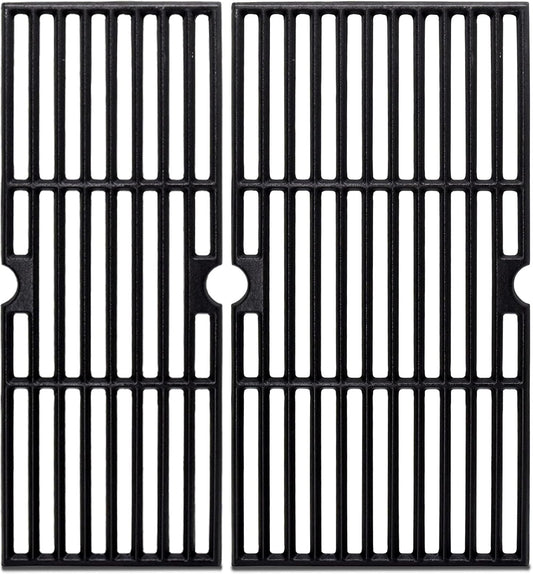 Adviace Grill Grates for Charbroil Performance 2 Burner 463673519 Replacement Parts, Cast Iron Cooking Grate for Char-Broil 463625217, 463625219, G470-0002-W1, G470-0003-W1, G321-0005-W1, G321-0006-W1