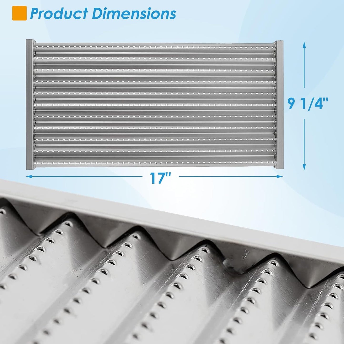 17" Grill Emitter for Charbroil TRU Infrared 463644220 463632320 463642316 463675016 463644220 G362-2100-W1, 17 inch Replacement Parts Grill Emitter for Charbroil 463245518 463675016P1