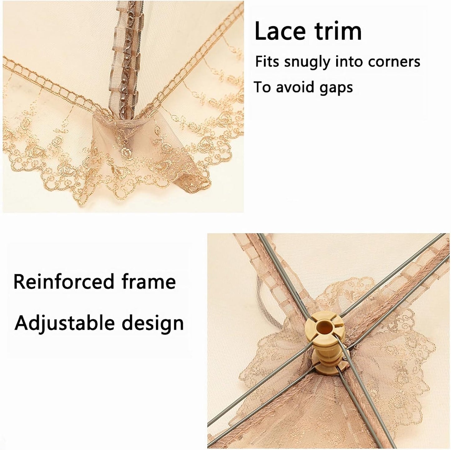 3-Pack 28"x20" - Extra Large Food Covers for Outside, Pop-Up Food Nets & Tents for Outdoors | Bug Proof Reusable Covers for Parties, Picnics, BBQs, Camping Essentials (Collapsible)