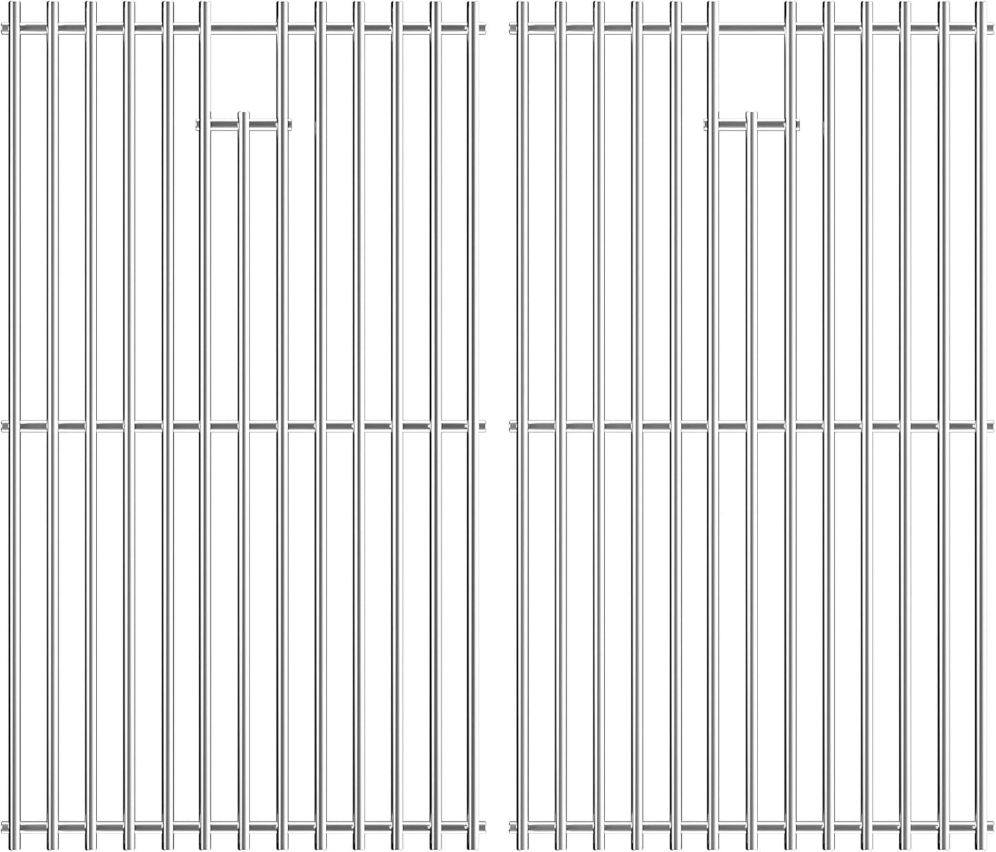 7637 Stainless Steel Cooking Grates for Weber Spirit I & II 200 Series Spirit E210 Spirit E220 Spirit S210, Spirit S220 with Front Control, 17.5 inch Grill Grates for Weber 7637 Gas Grills