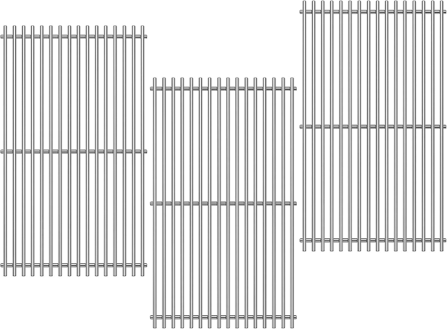 Grill Grates Replacement for Weber Grill Parts Weber Genesis II E-410, S-410, E/S-415, E/S-435, LX E/S-440, 66089, 66097, Stainless Steel Genesis 2 Flavorizer Bars Grids BBQ Grill Accessories