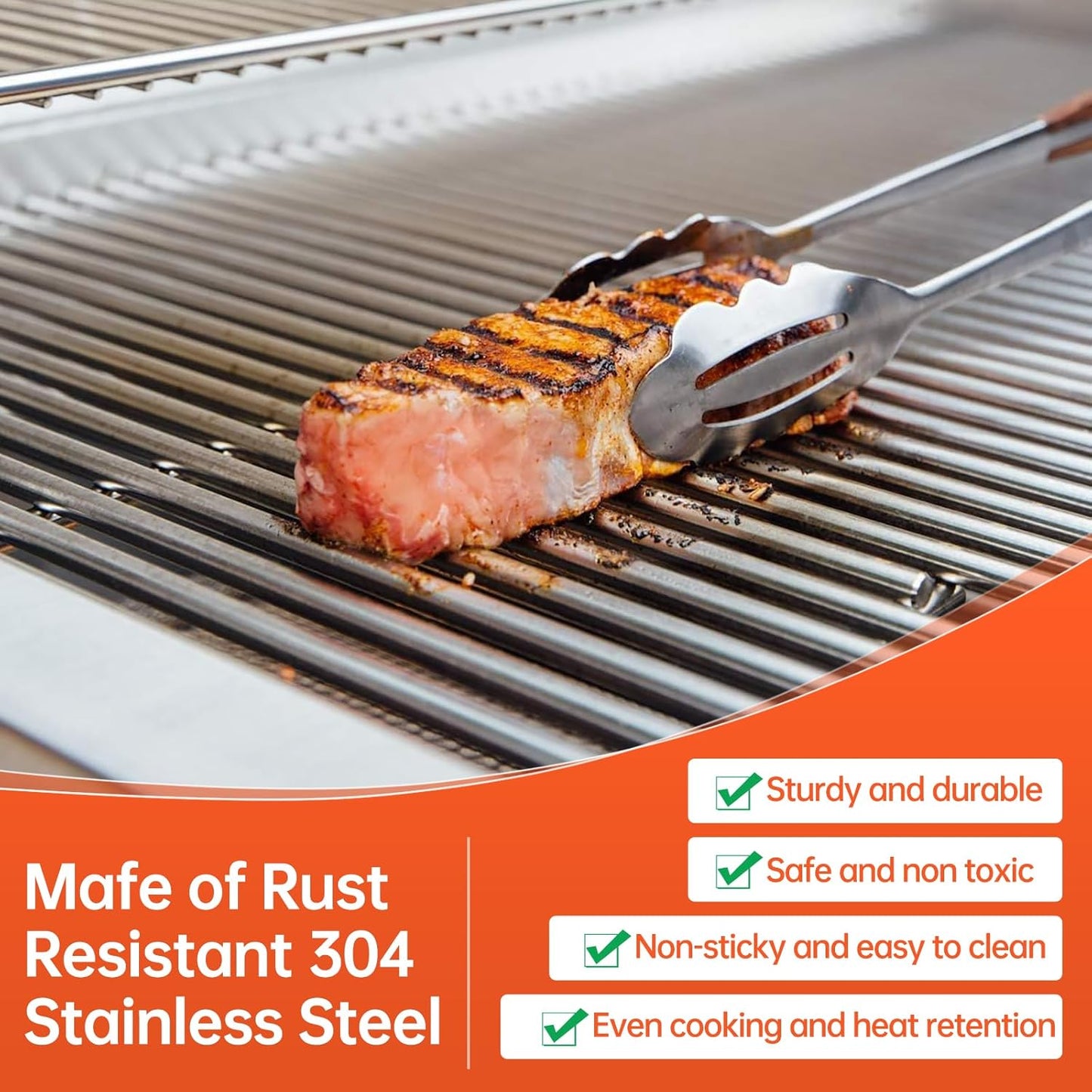 5 Pack 7mm Stainless Steel Rod Cooking Grid Grate Replacement Parts for Blaze Grill Models,CG115 Replaces, Fits BLZ-32-034,RCS,Summerset Sizzler Grill Grates