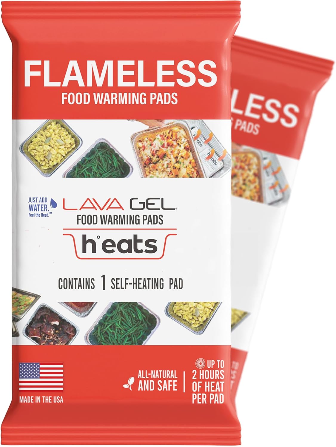 Flameless Food Warming Pads (Pack of 2) - Food Warmers for Parties Buffet Disposable - Party Buffet Servers and Warmers for Half Size Pans - Heating Pads for Chafing Dish- Must-Have Catering Supplies