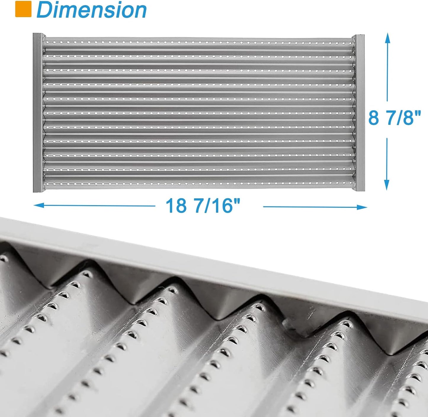 18 7/16" Grill Emitter for Charbroil Tru-infrared Grill Pre 2015 463241013 463270614 463246909 463241013 463241313 463241314 G515-4700-W1 Grill Grates for Charbroil Grill Replacement Parts