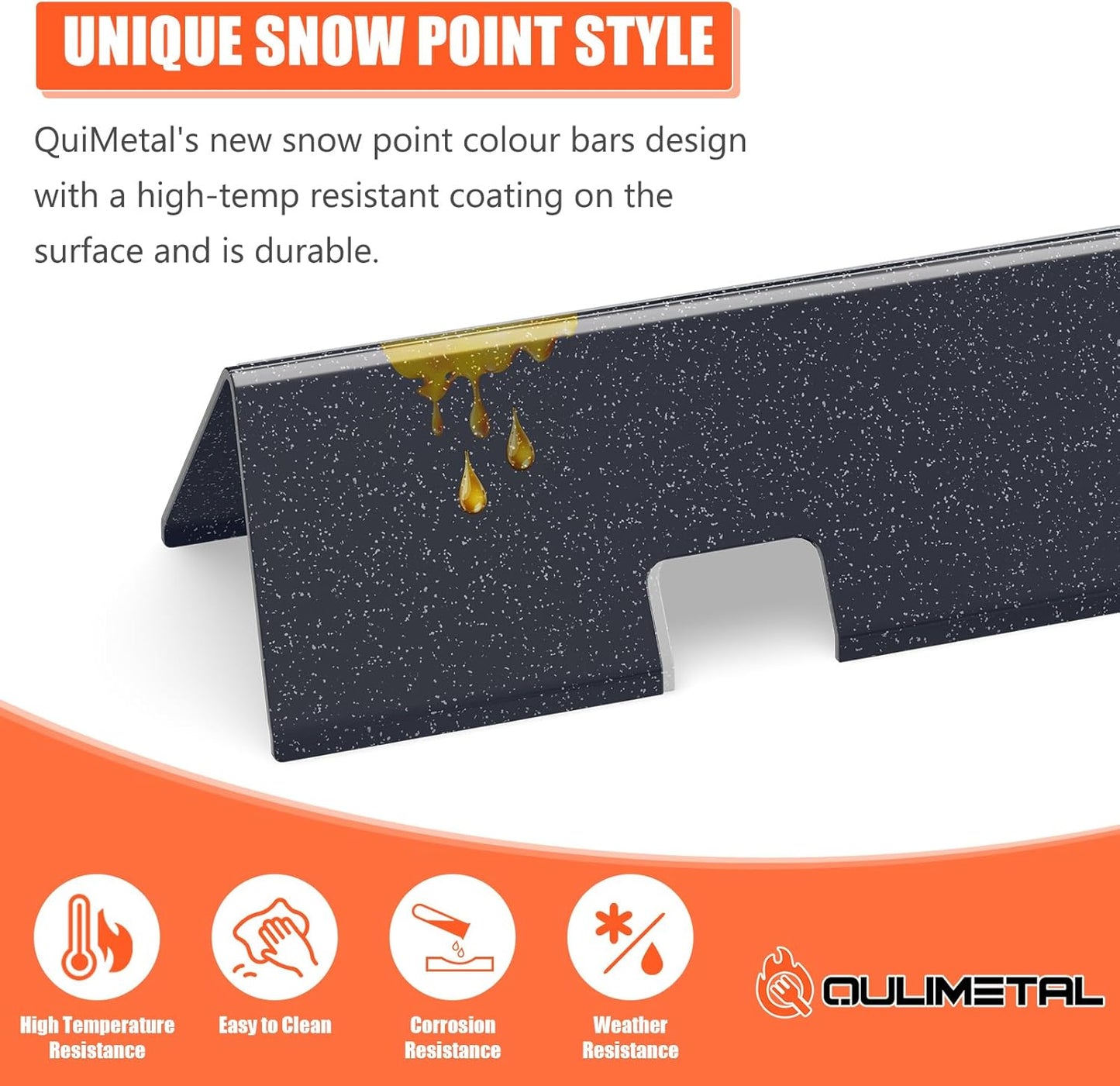 15.3" Flavorizer Bars & 17.5" Grill Grates for Weber Spirit Grill Parts, Spirit 300 Series (Front Control), Spirit II E/S-310 Gas Grills, Spirit Grill Replacement Parts for Weber GS4 Spirit 7638 7636