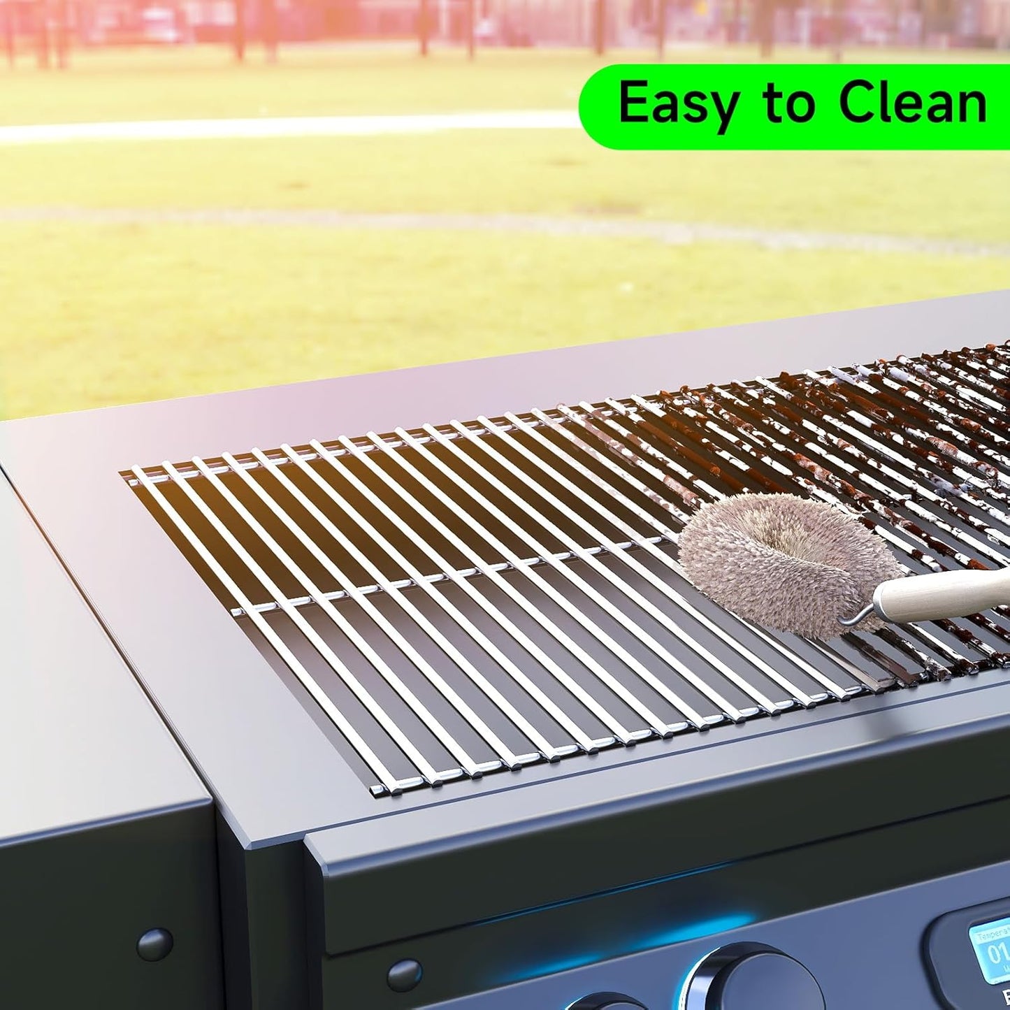 Grill Grate Replacement Parts for Weber Genesis II E-410, E-435, S-435, SE-410, 66089 66097, Kitchen-aid 720-0856V 740-0781, Weber Genesis II LX 400 SER GBS S-435, Stainless Steel