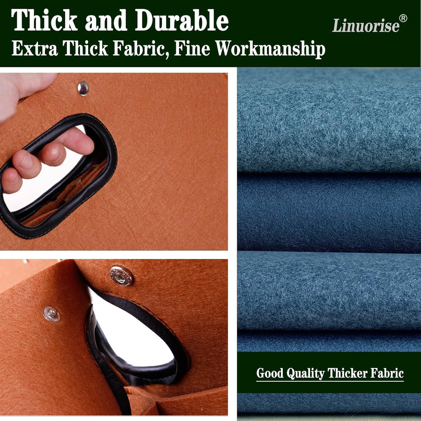 Grill Accessory Storage Bag; BBQ & Grill Tools Organizer; Men's BBQ Gifts(MaterialThickened Felt Cloth)