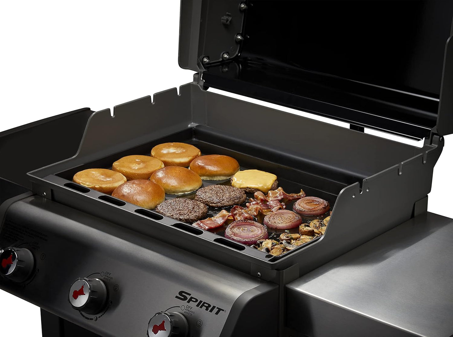 Weber Rust-Resistant Outdoor Griddle Insert for Searwood and Large Spirit Series Grills, Full-Size