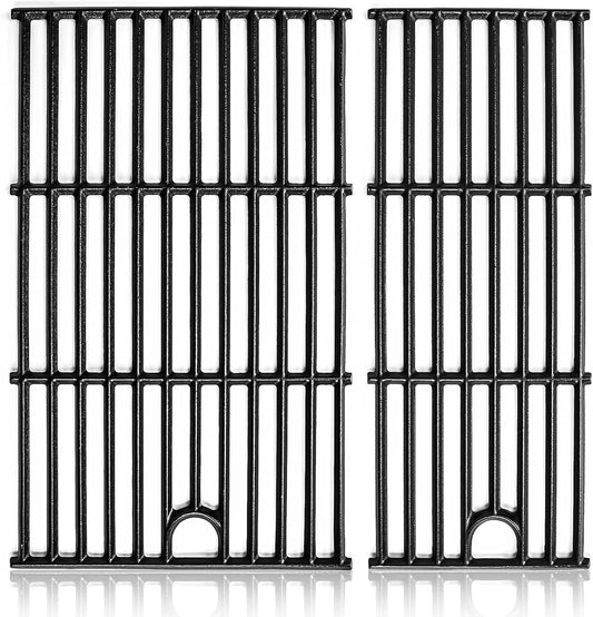 Uniflasy Cast Iron Cooking Grates fits CharBroil 2-Burner 463630021 463655021 463655421 463655621,Grids for Charbroil 463660421 463654022 463660021 463644220 463632320 Replacement Grill Grates