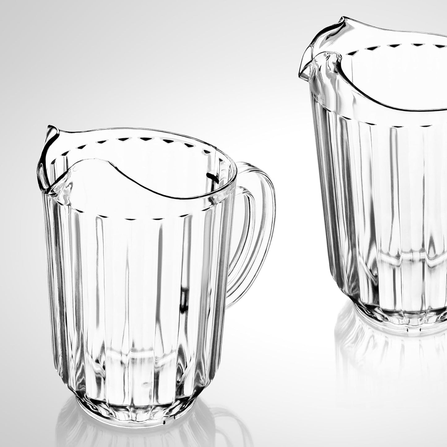 New Star Foodservice Resturant-Grade Polycarbonate Plastic Water Pitcher (Water Pitcher (Clear), 60 oz (Set of 12))