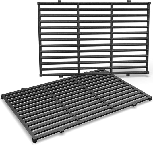 QuliMetal 17.5" Grill Grates for Weber Spirit 300 and Spirit II 300 Series, Spirit E/S-310 E/S-320 E/S-330, Spirit 700, Genesis Silver/Gold B & C, Genesis 1000-3500, Cast Iron Part for Weber 7638 7639
