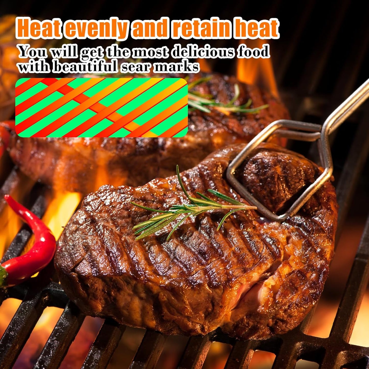 QuliMetal 17.5" Grill Grates for Weber Spirit 300 and GS4 Spirit II 300 Series, Spirit E-310, Spirit II E-310, Genesis Silver/Gold B & C, Genesis 1000-3500, Porcelain-Enameled Cast Iron Grate for 7638