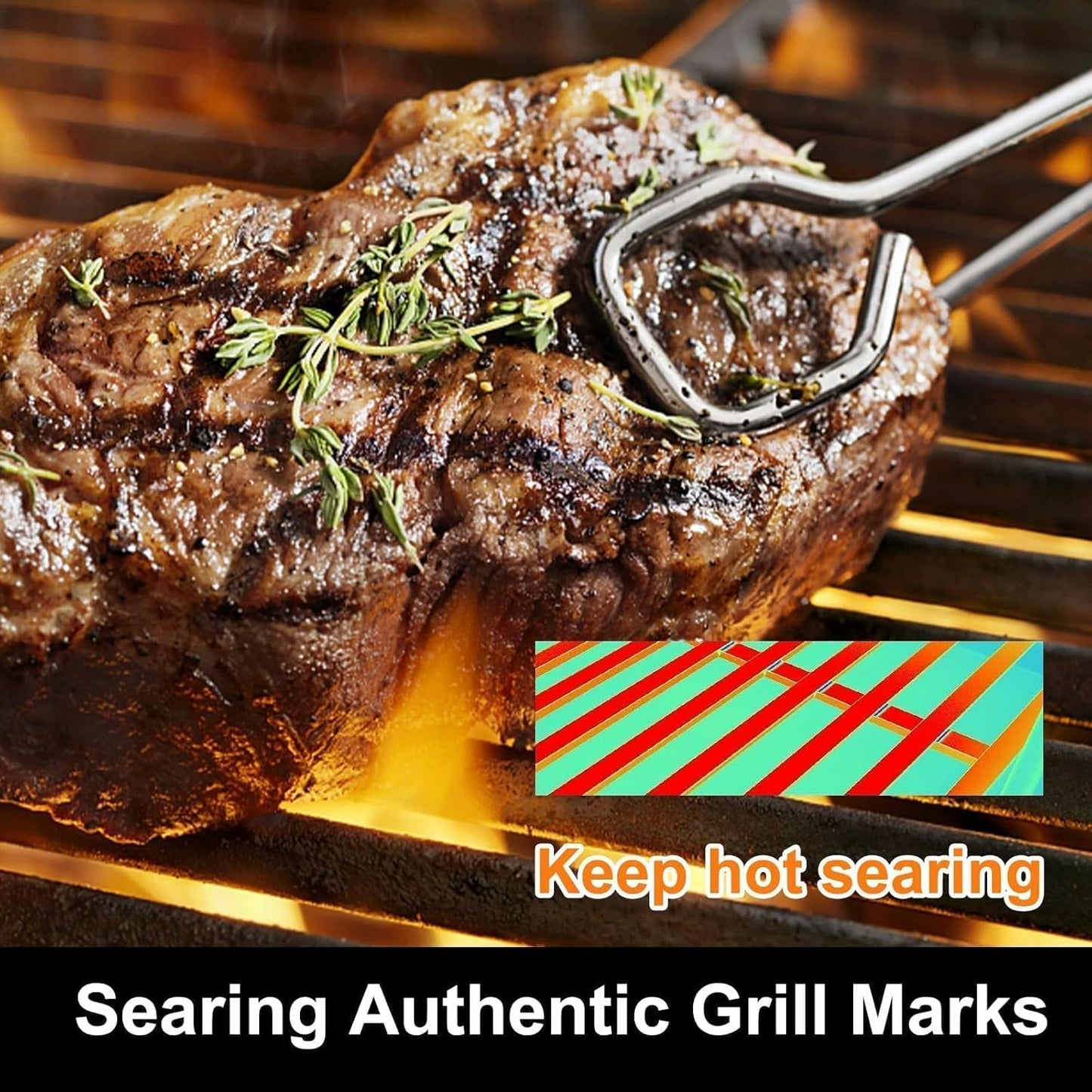 Uniflasy 17.5" Porcelain-Enameled Cast Iron Grill Grates for Weber Spirit E-210 S-210 E-220 S-220, Spirit I & II 200 Series with Front Control, 7637 Polished Grill Grate Replacement Parts, 2-Pack